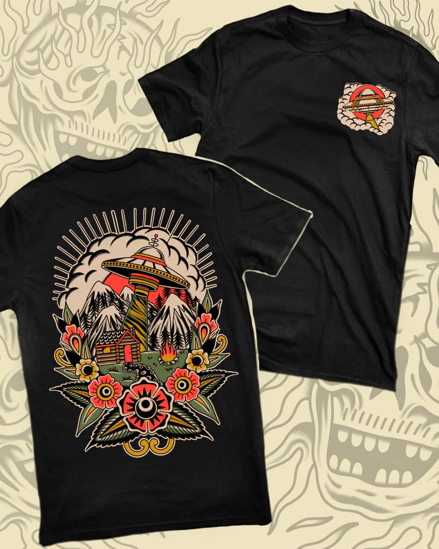 Take To The Grave Want To Believe T-Shirt - Black Graphic Tee for Men & Women | Casual Streetwear & UFO Enthusiast Apparel