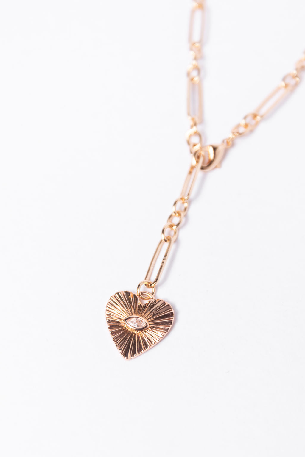 Two Layer Necklace with Big Heart Pendant - Elegant Layered Gold/Silver Necklace for Women - Perfect for Valentine's Day, Anniversary & Date Night Gifts