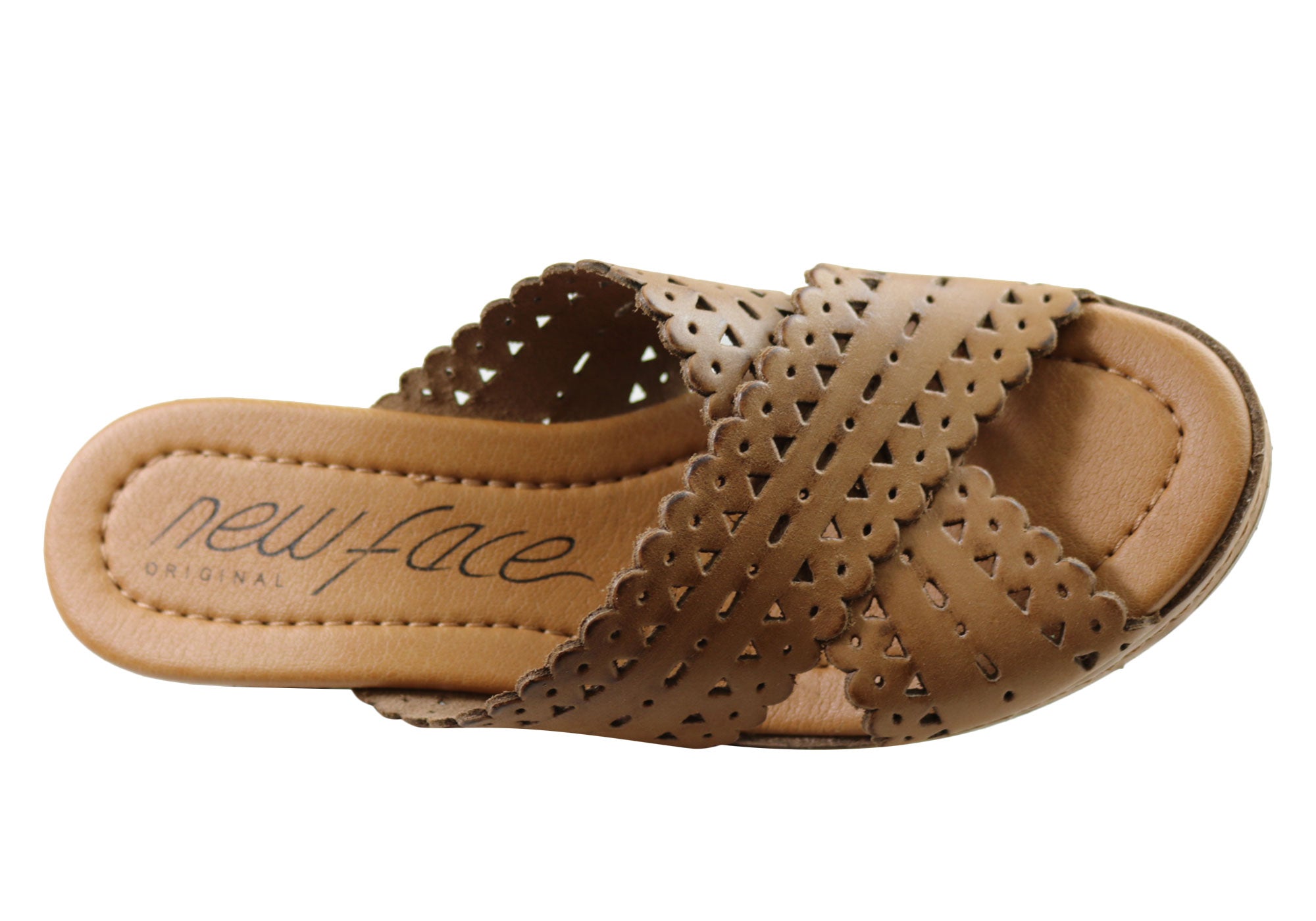 New Tory Women's Leather Wedge Slides Sandals - Comfortable Summer Casual Shoes for Women - Perfect for Beach, Vacation & Everyday Wear