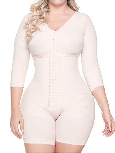 Beige -4 Levels of Hook & Eye Front Closure- 103bf