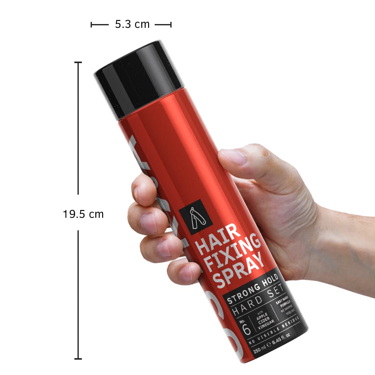 USTRAA Hair Fixing Spray - Strong Hold Hairspray for Long Hair | Extreme Hold Hair Spray with Shine & Even Coating | Finer Mist Spray | Perfect for Styling, Updos & All-Day Hold