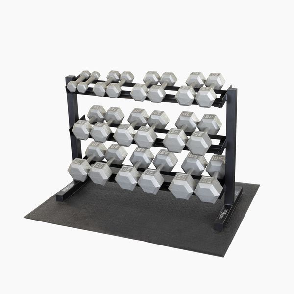 Best Fitness Dumbbell Rack BFDR10B - Heavy Duty Steel Dumbbell Organizer for Home Gym, Garage & Fitness Studio - Perfect for Weight Storage & Space Saving Workout Equipment Organization