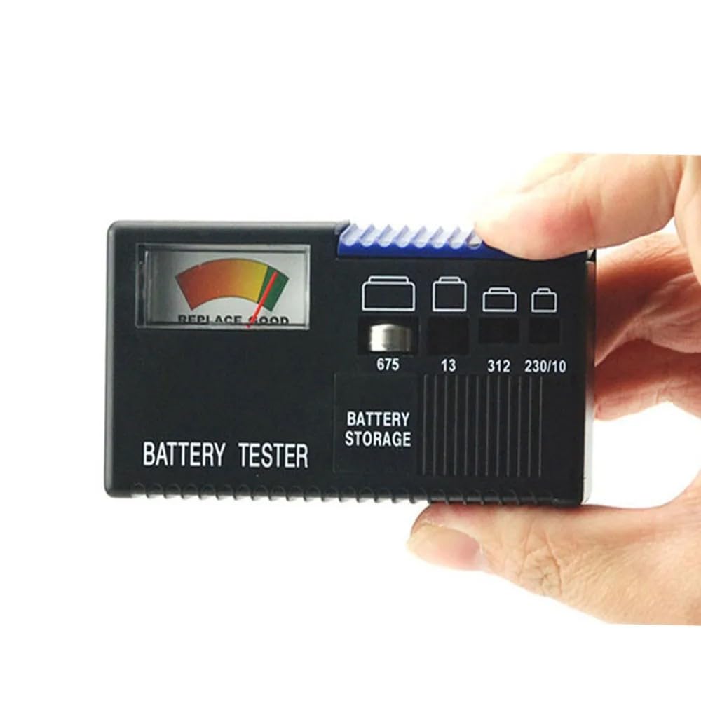 Soundlink Hearing Aid Battery Tester with Storage Case - Check Battery Life for Hearing Aids & Store Spare Batteries - Perfect for Travel & Daily Use