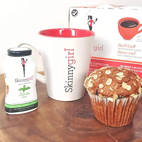 Skinnygirl Half Caff Coffee Pods for Keurig K-Cup Brewers - 24 Count (0.38 oz/11g Each) - Light Roast Single Serve Coffee for Home, Office & Morning Energy Boost