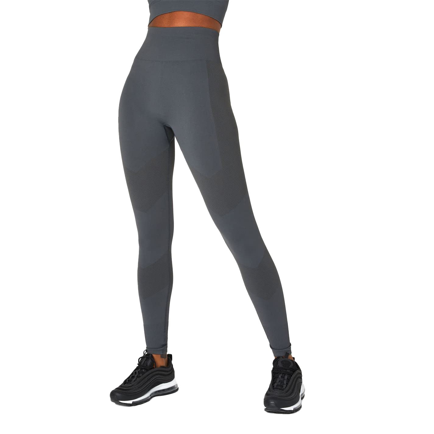Everlast Women's Super High Waisted Racer Athletic Leggings - Yoga, Running & Gym Workout Tights for Women - Comfortable & Stretchy Fitness Leggings