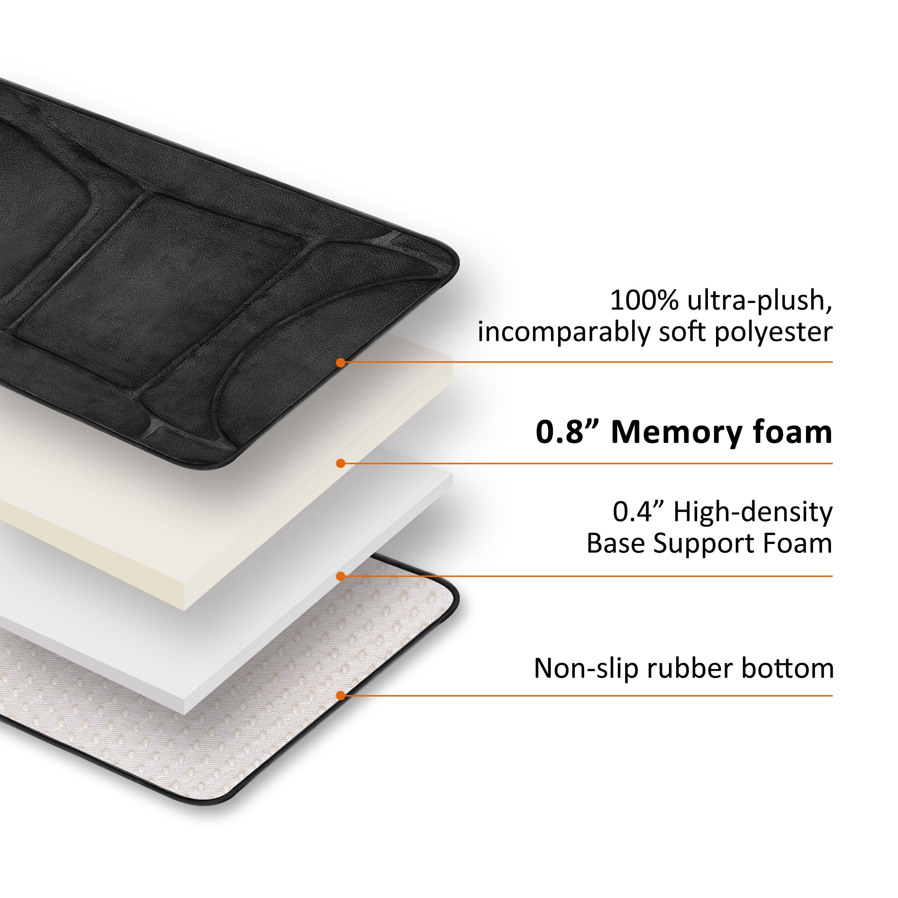 Snailax Memory Foam Vibration Back Massager with Heat - 6 Vibrating Motors & 2 Heat Levels for Pain Relief - Perfect for Home, Office & Car Use