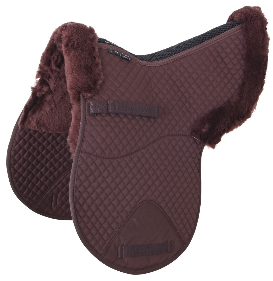 Premium Cavallino GP Shaped Lambswool Saddle Pad - Breathable & Comfortable Equestrian Saddlecloth for Dressage & Show Jumping - Perfect for Training & Competitions