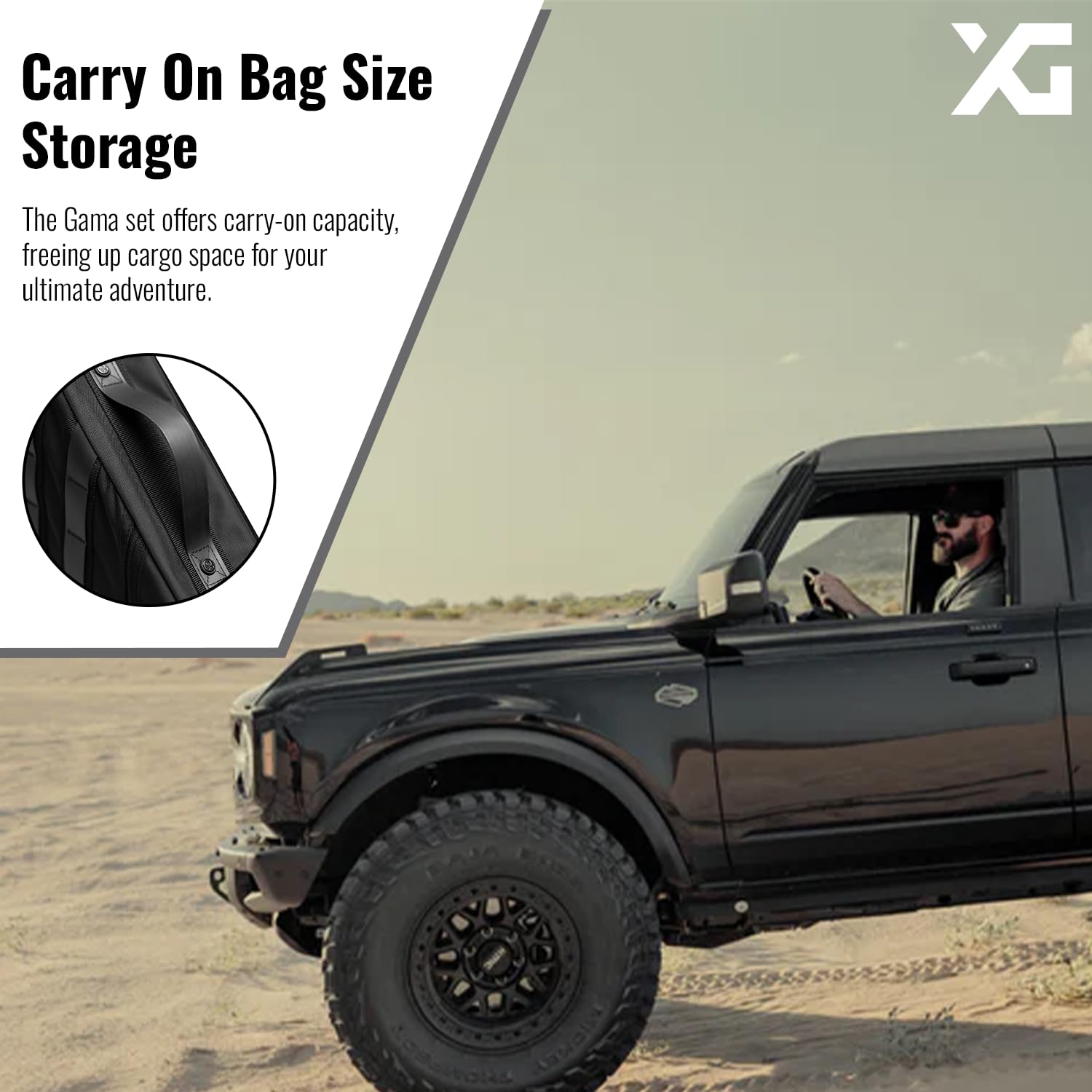 Wrangler Gama Adventure JL/4XE Jeep Storage Bag - Waterproof Nylon Roll Bar Organizer for Jeep Wrangler (12lb) | Perfect for Off-Road Gear Storage & Adventure Travel Accessories