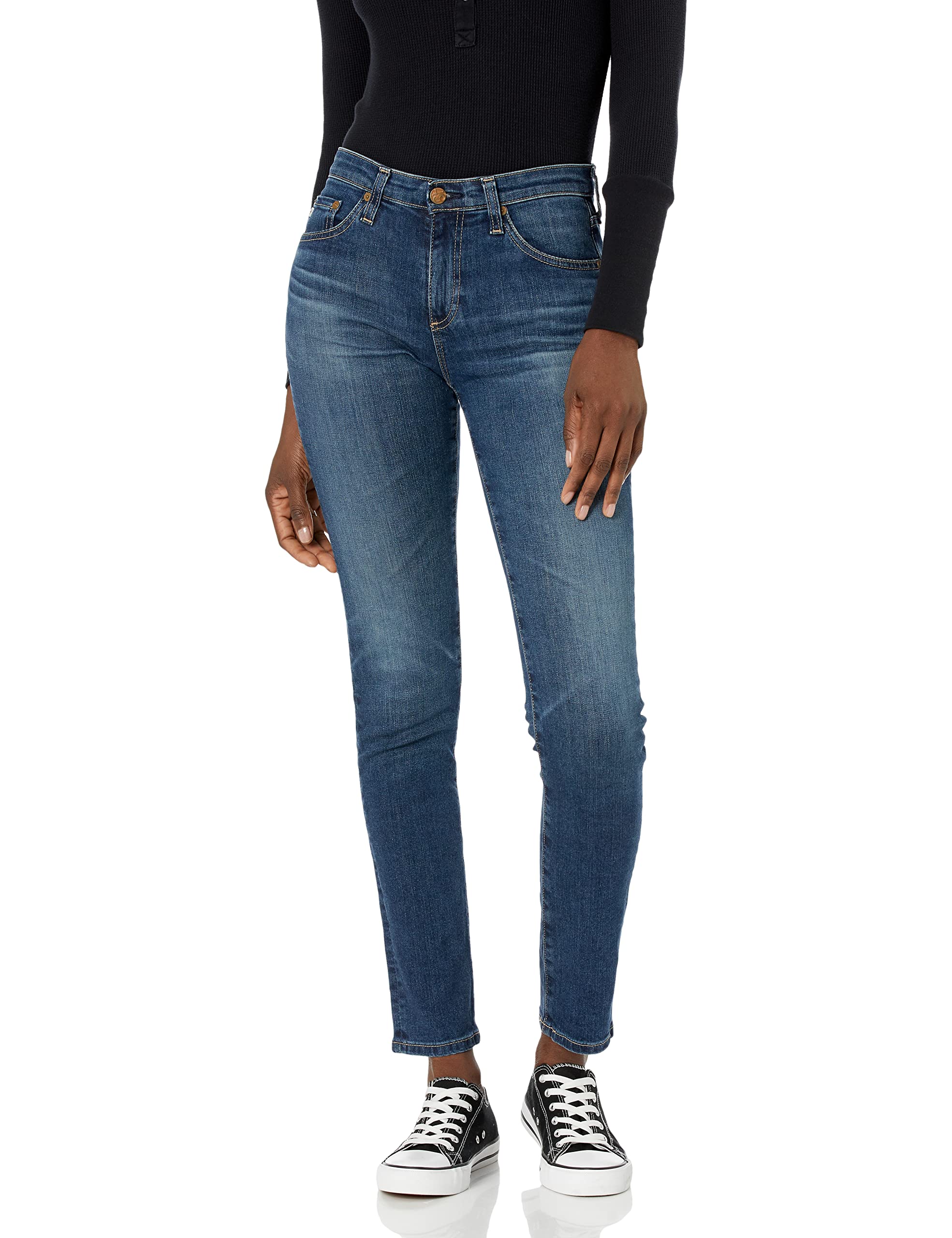 AG Adriano Goldschmied Women's Prima Ankle Jeans - High Rise Skinny Denim Pants for Casual Wear & Everyday Outfits