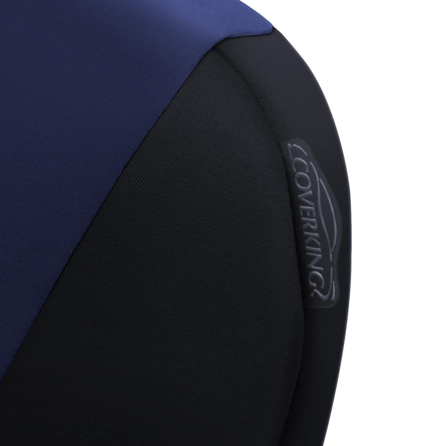 Coverking Custom Fit Neosupreme Seat Covers for Nissan Altima - Navy Blue with Black Sides | Premium Car Interior Protection & Style Upgrade for Daily Commute & Road Trips