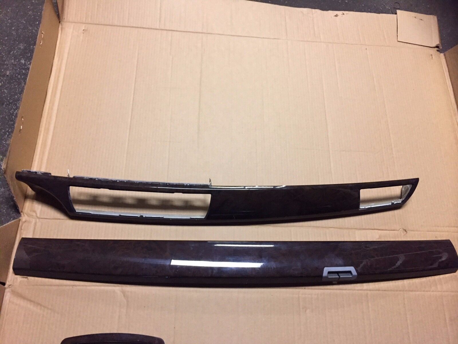 2002-2005 BMW 745i E65 Interior Dash Trim Center Console Wood Grain Set - OEM Replacement for Luxury Car Interior Upgrade | Perfect for Restoration & Customization Projects