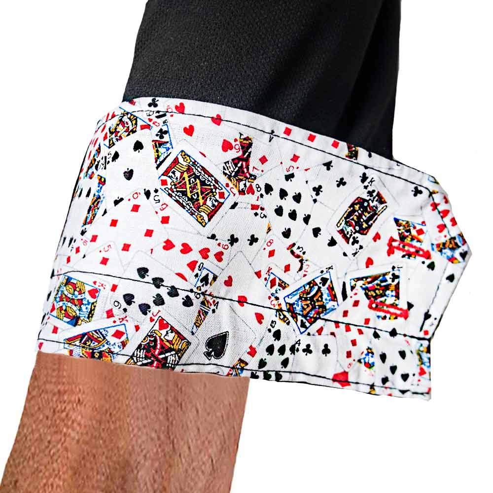 Stylish Poker Playing Cards Print Dress Shirts for Men - Elegant Casino-Themed Formal Shirts - Perfect for Poker Nights, Casino Parties, and Themed Events