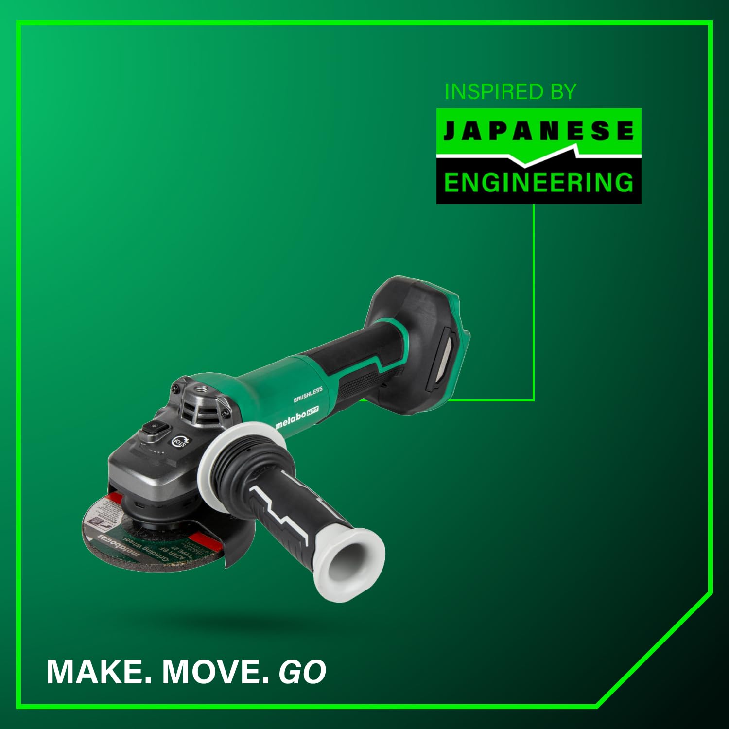 Metabo HPT 18V MultiVolt™ Cordless Angle Grinder 4-1/2-Inch - Tool Only (No Battery), 8000 RPM with Paddle Switch & 5 Safety Features, Auto Mode (Model G1812DFQ4) - Perfect for Metal Cutting, Grinding & DIY Projects
