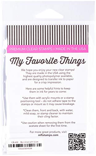 MY FAVORITE THINGS MFT Clear Stamps - Sprinkled With Love Design for Scrapbooking, Card Making & DIY Crafts