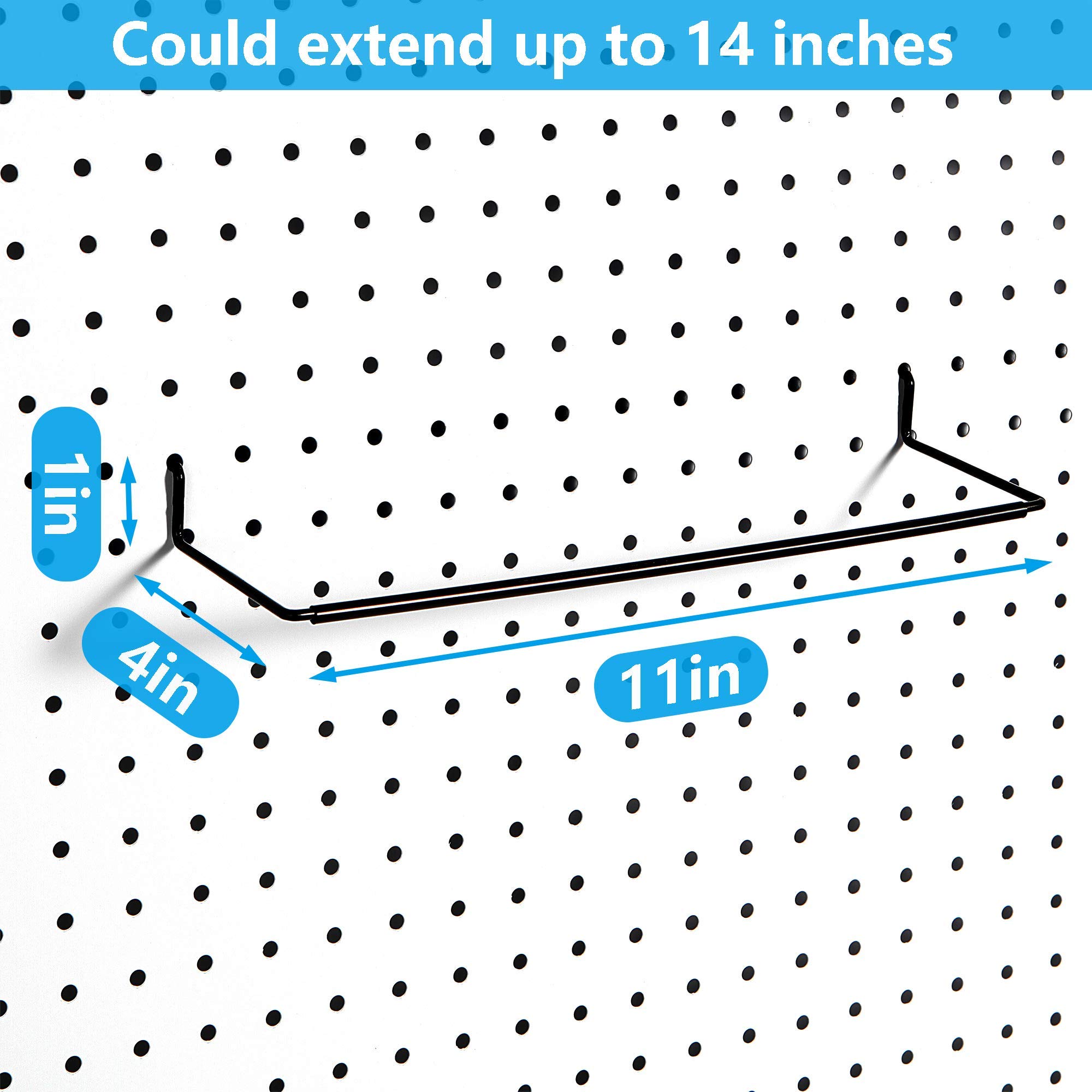 FRIMOONY 12-Pack Pegboard Bins with Hooks & Labels - Organize Kitchen, Garage, Office