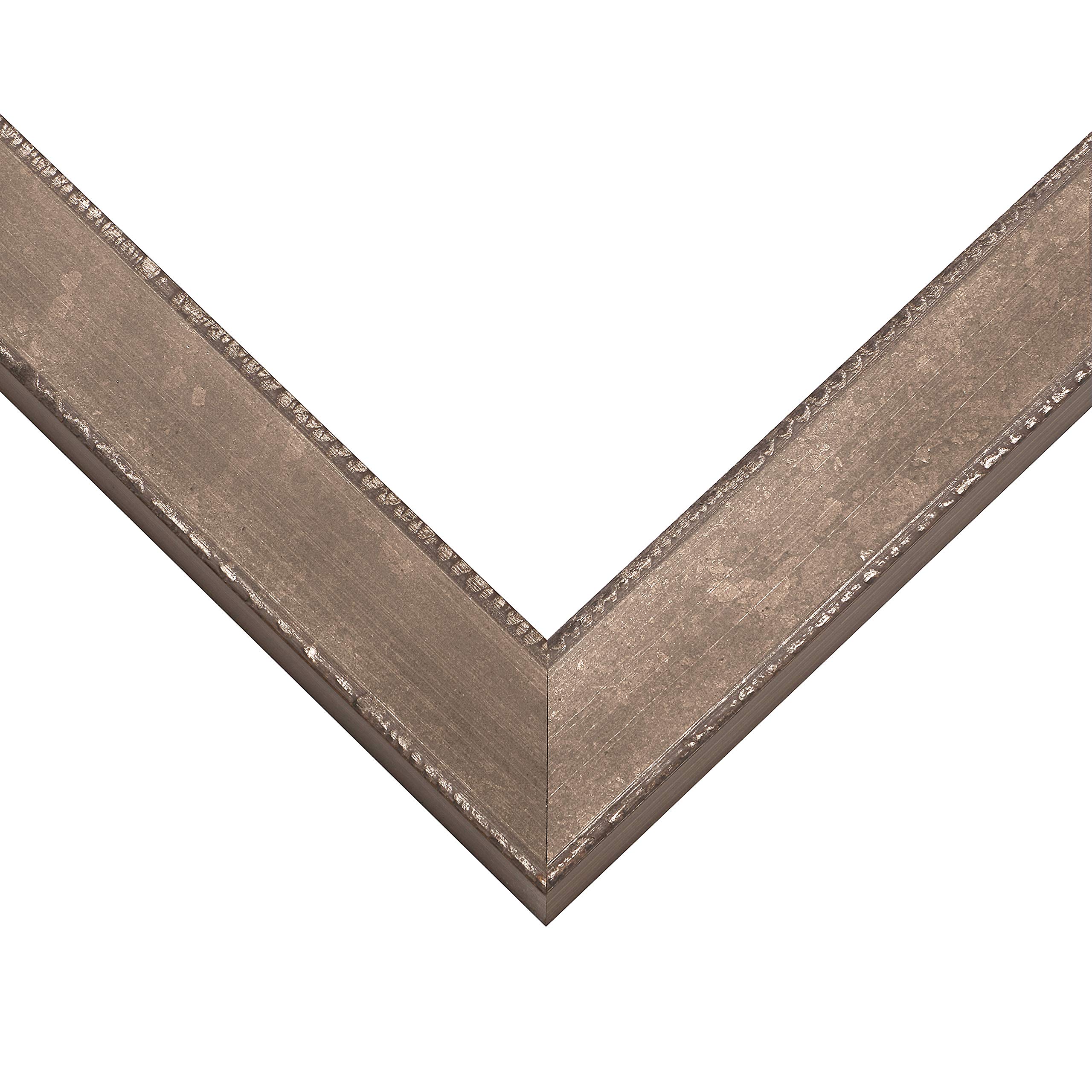 Craig Frames Patina 125 Picture Frame - 12 x 12 Inch Distressed Silver & Black - Perfect for Wall Art, Home Decor, and Photo Displays