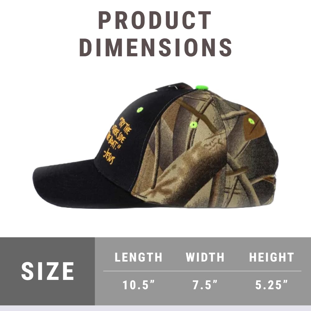 Christian Baseball Hats for Men & Women - Inspirational Religious Dad Caps with Adjustable Velcro Strap | One Size Fits All | Perfect for Church, Bible Study & Everyday Faith Wear