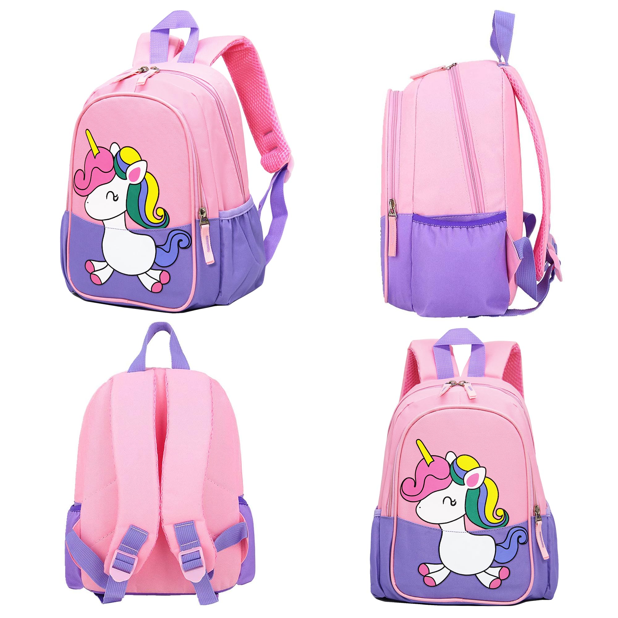 **CHERUBIC Toddler Backpack - Waterproof Cute Small Preschool Backpack for Boys & Girls, Lightweight Kids Travel Backpack with Cartoon Design - Perfect for Daycare, School, and Family Trips**