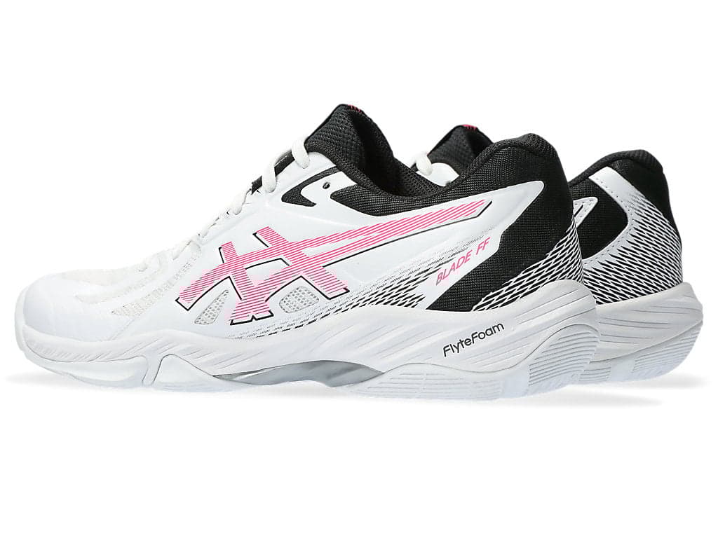 Asics Women's BLADE FF Volleyball Shoes - White/Hot Pink | Lightweight & Supportive for Indoor Court Sports