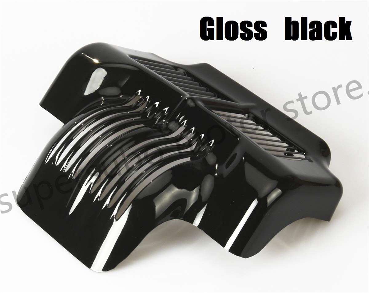 INDNICE Black Oil Cooler Cover for Harley Touring - Electra Glide, Road King, Street Glide | Durable Protection for Motorcycle Engine | Perfect for Long Rides & Hot Weather Conditions