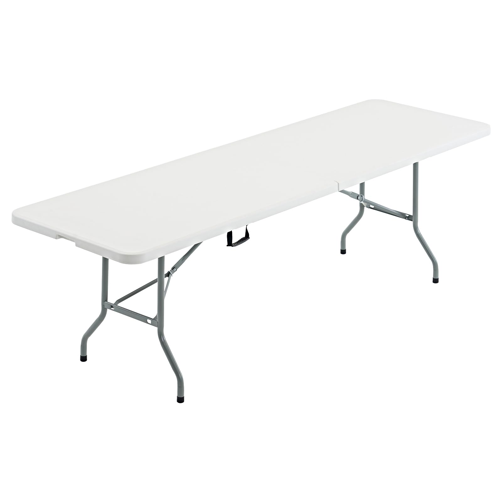 Nazhura 8 Foot Foldable Table - Heavy Duty & Portable Folding Table for Dining, Picnics, Parties | Sturdy Outdoor & Indoor Use for Events, Camping, BBQs, and Home Gatherings