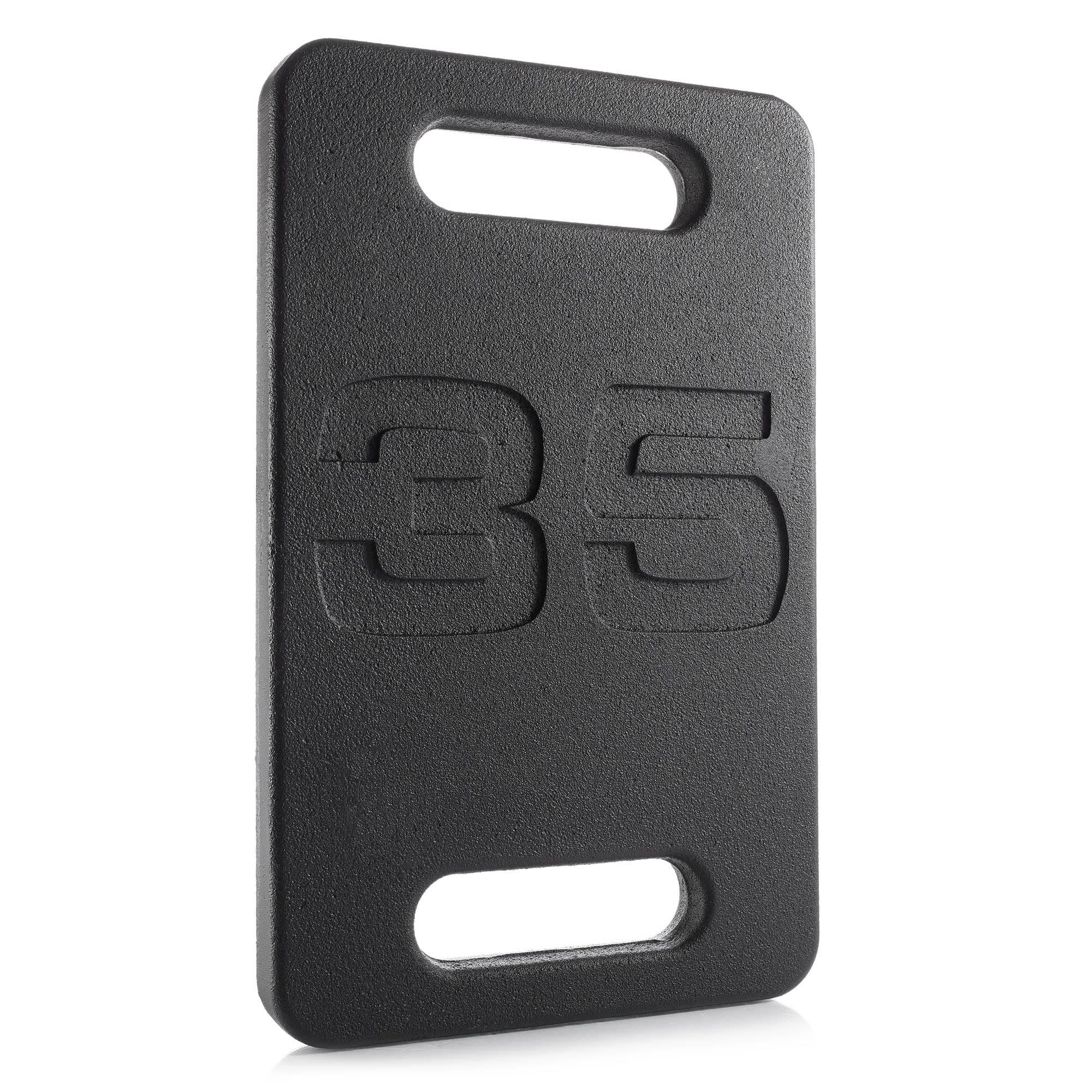 Philosophy Gym Cast Iron Ruck Weight Plate with Handle - Heavy Duty Fitness Equipment for Cross Training, Strength Workouts & Outdoor Rucking - Perfect for Home Gym, Military Training & Fitness Enthusiasts