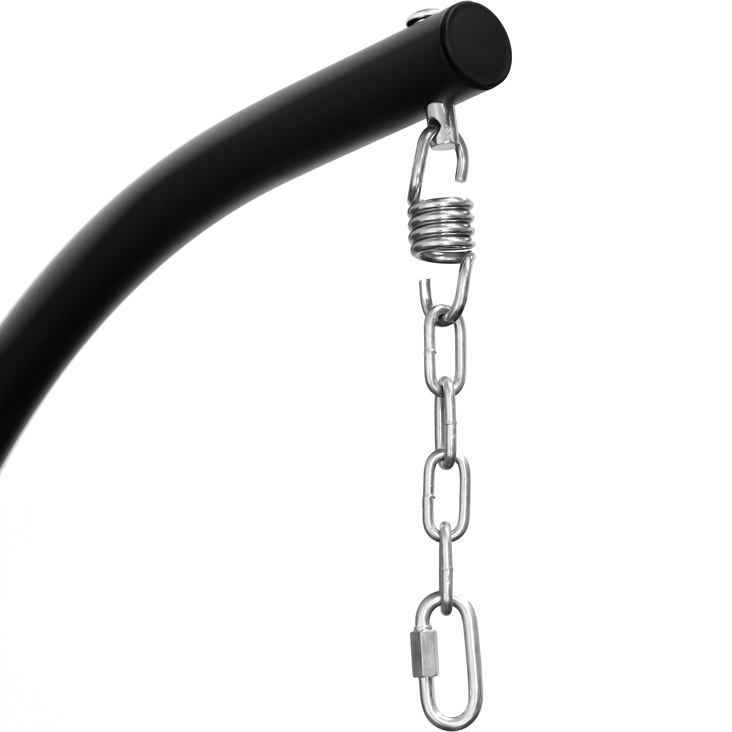 Modern Metal Hanging Swing Stand - C-Shaped Lapwing Design for Indoor/Outdoor Use (Chair Not Included) - Perfect for Patio, Garden, Porch & Backyard Relaxation