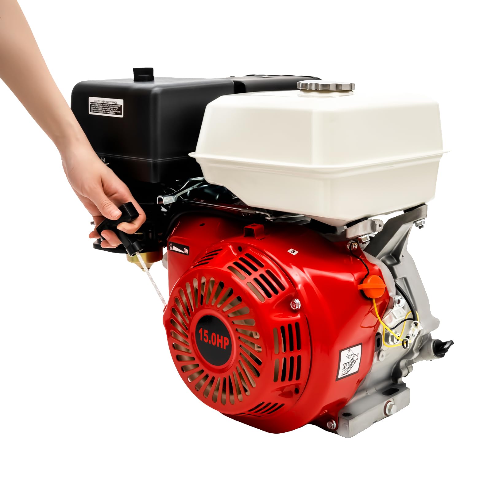 15HP 420CC 4-Stroke OHV Gasoline Engine for Go Karts - Single Cylinder Recoil Start Motor with Oil Alert System - Perfect for Racing, Off-Roading & DIY Kart Projects