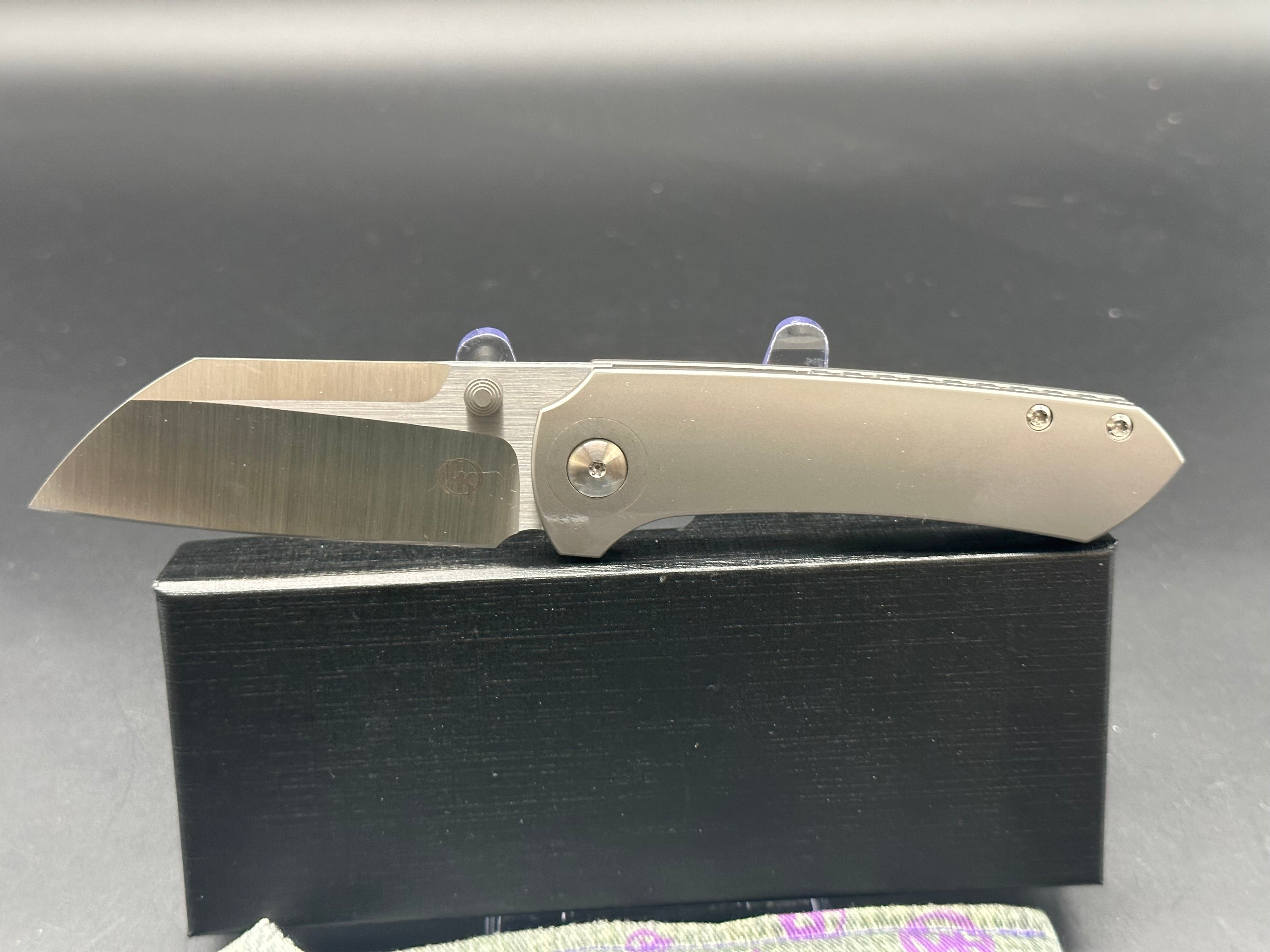 Christensen CK Knifeworks Maverick Titanium Folding Pocket Knife - Premium EDC Tool for Outdoor, Camping & Everyday Carry