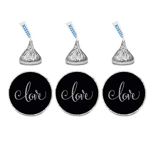 Love Black Silver Glitter