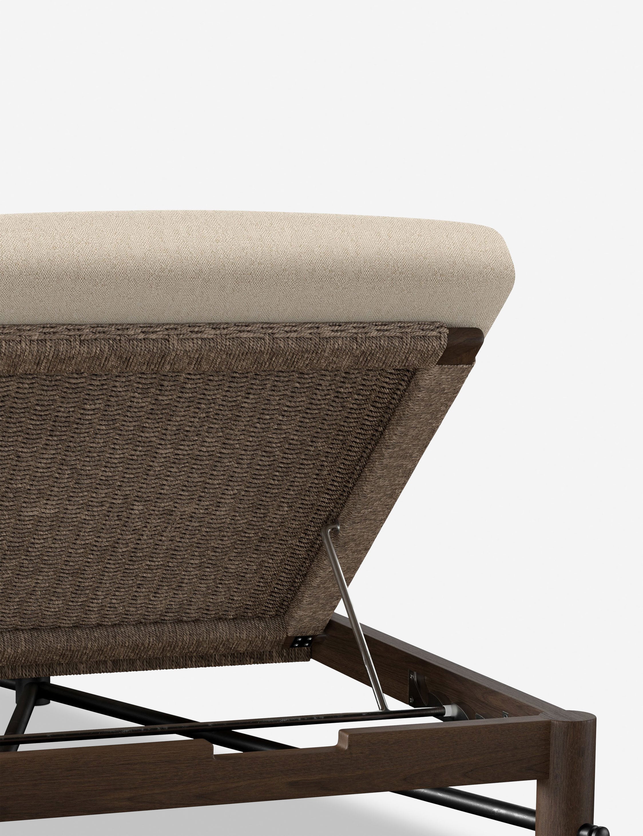 Finnegan Indoor Outdoor Chaise Lounge by Amber Lewis x Four Hands - Modern Patio & Living Room Furniture for Relaxing