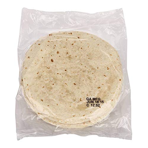 Mission Foods 8-Inch Heat Pressed Flour Tortillas - 12 Tortillas per Pack, 24 Packs per Case - Perfect for Tacos, Burritos, Quesadillas & Wraps