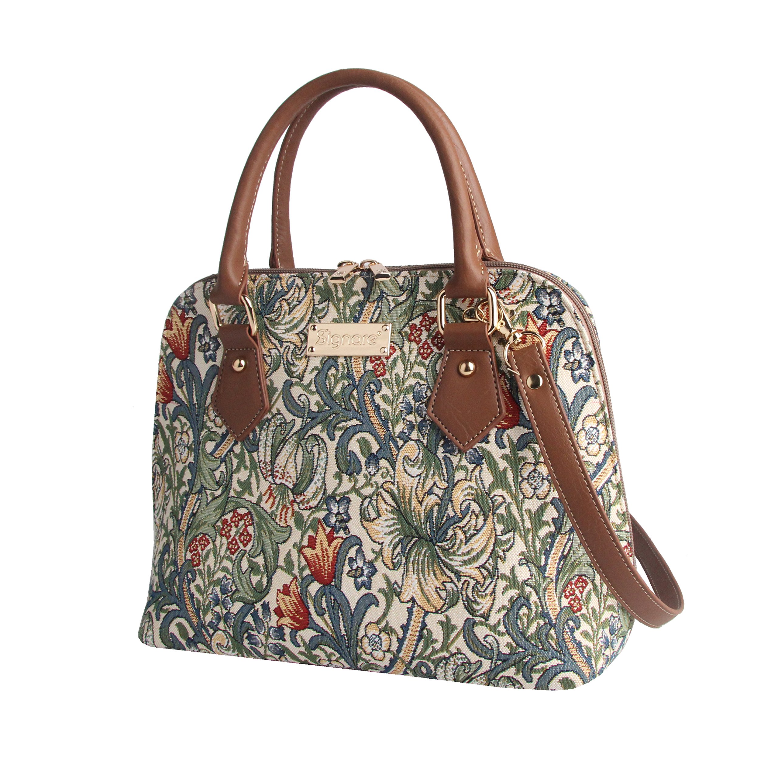 Signare Women's Fashionable Tapestry Handbag & Shoulder Bag - Crossbody Purse with Adjustable Strap for Women, Girls & Teens | Perfect for Work, Travel & Daily Use