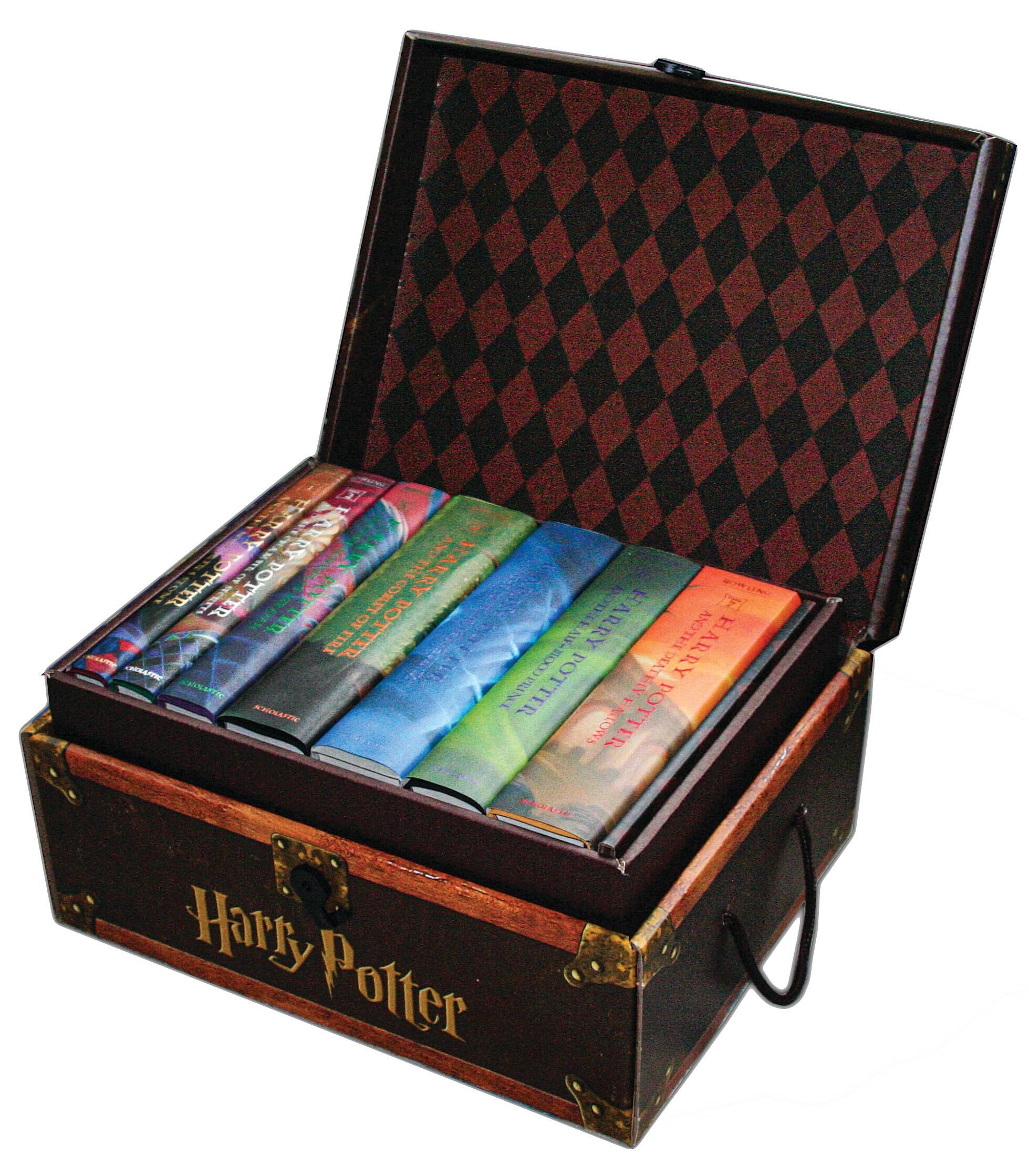 Harry Potter Hardcover Book Set 1-7 - Complete 7-Book Collection in Premium Trunk Chest - Perfect for Fans, Collectors & Gift Giving - Ideal for Reading, Display & Home Decor