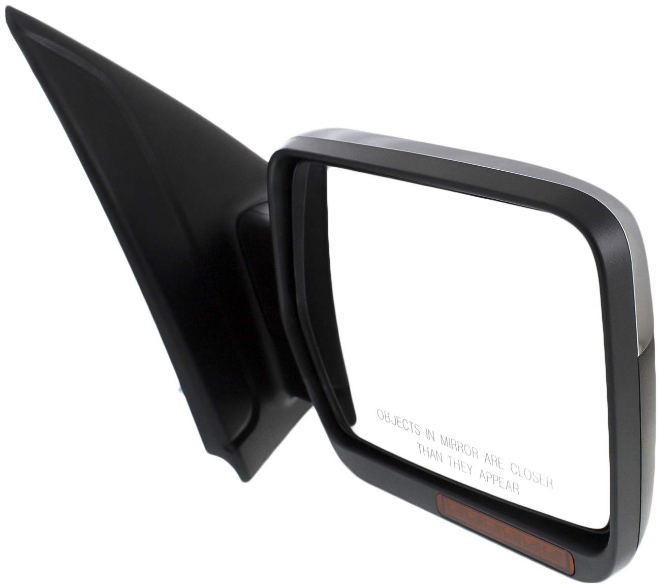 Heated Power Side Mirror for Ford F-150 2011-2014 - Passenger Side Manual Fold with Turn Signal & Memory Function - Chrome Finish - Perfect for Winter Driving & Enhanced Safety
