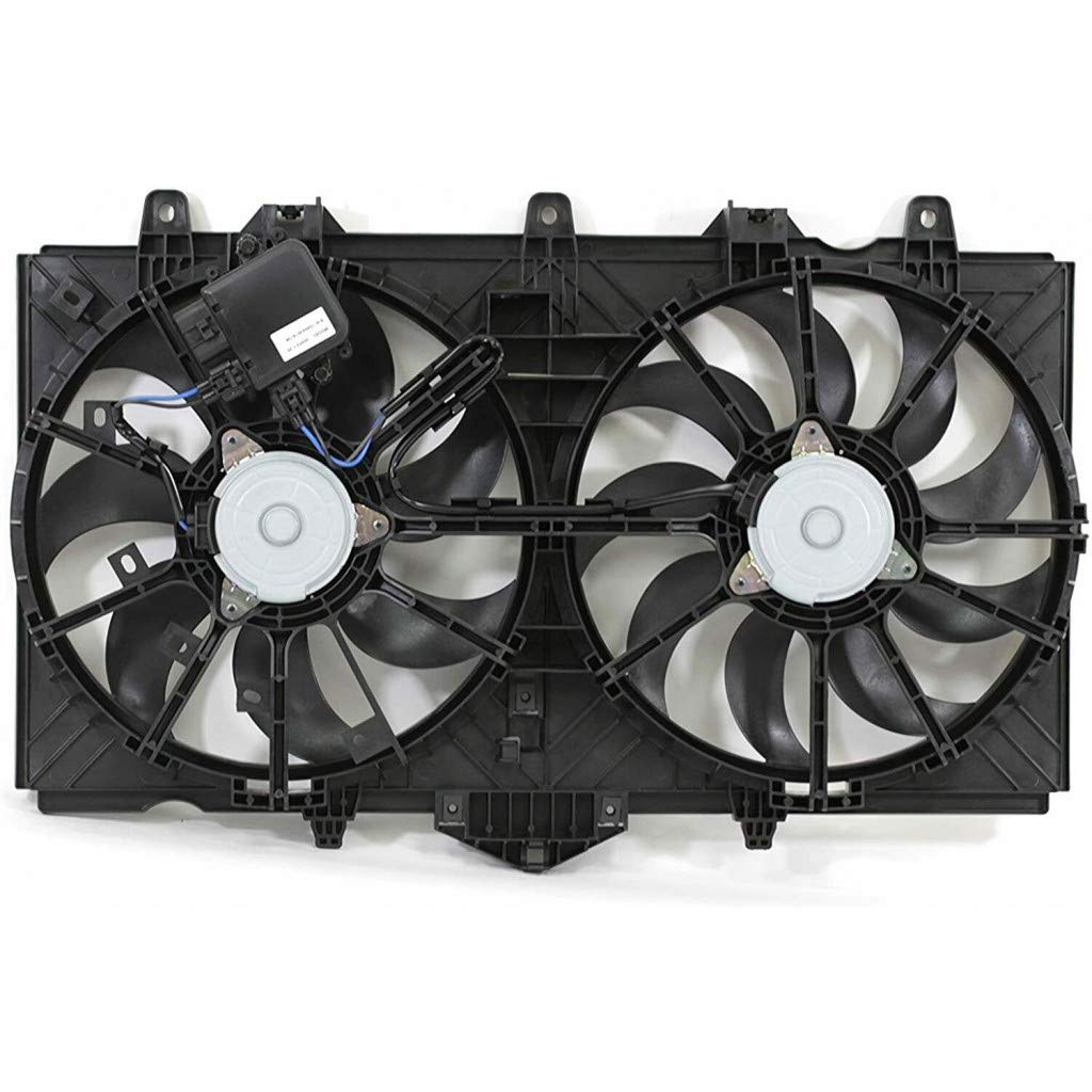 Infiniti Q50 A/C Radior Fan Assembly with Controller - Compatible with 2014 Models (Part # IN3115112, 21481-4GA0A) | Perfect for Cooling System Repairs & Maintenance