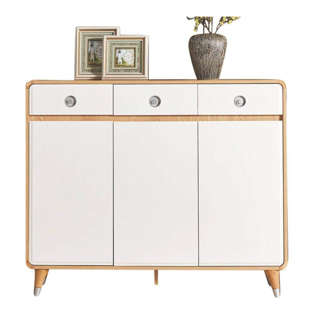 Epsilon III Shoe Cabinet - Modern Entryway Storage Organizer for Shoes, Boots & Sneakers | Space-Saving Shoe Rack for Hallway, Closet & Mudroom Organization