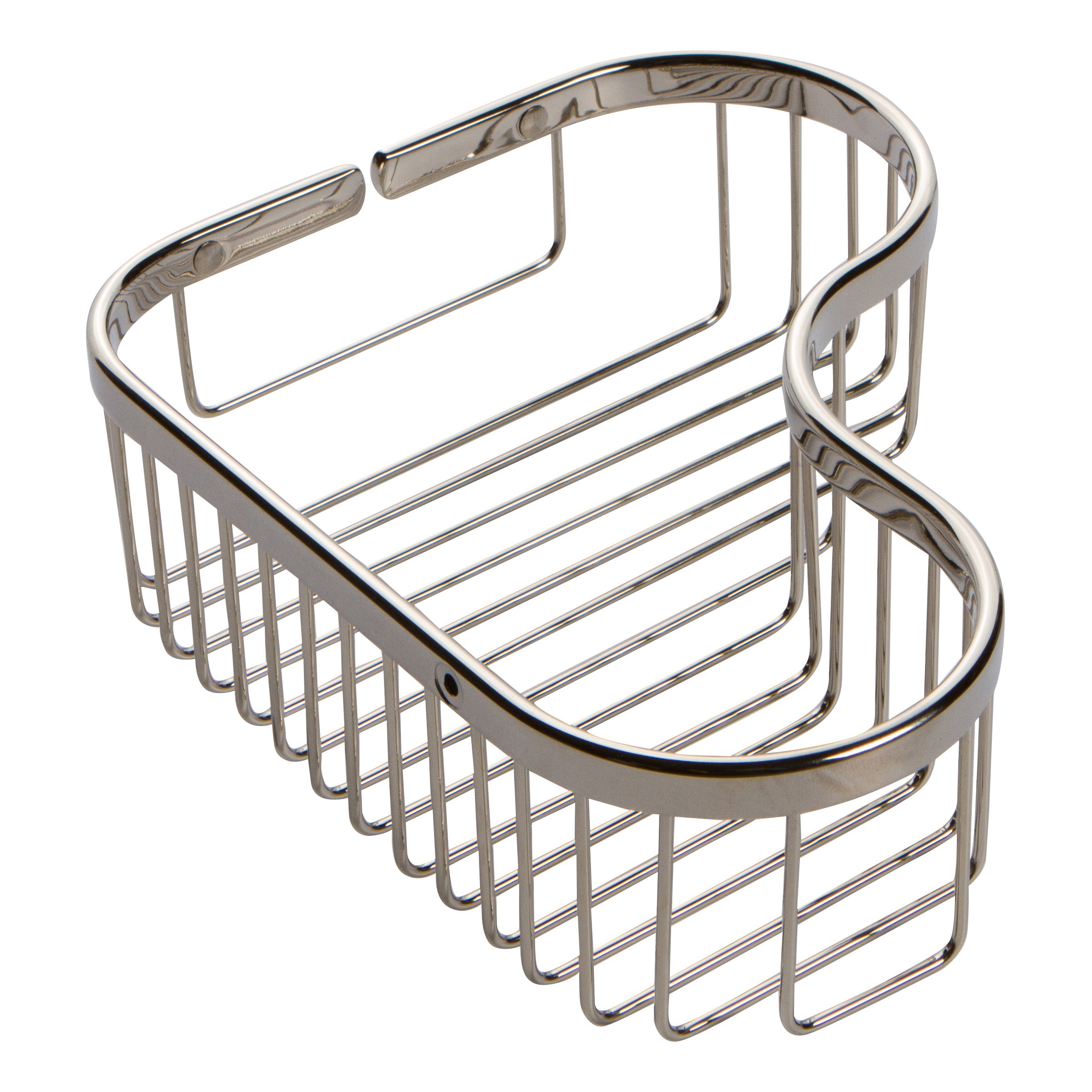 Corner Shower Basket for Bathroom - 505L/PN Polished Nickel - Space-Saving Organizer for Shampoo, Soap & Bath Essentials