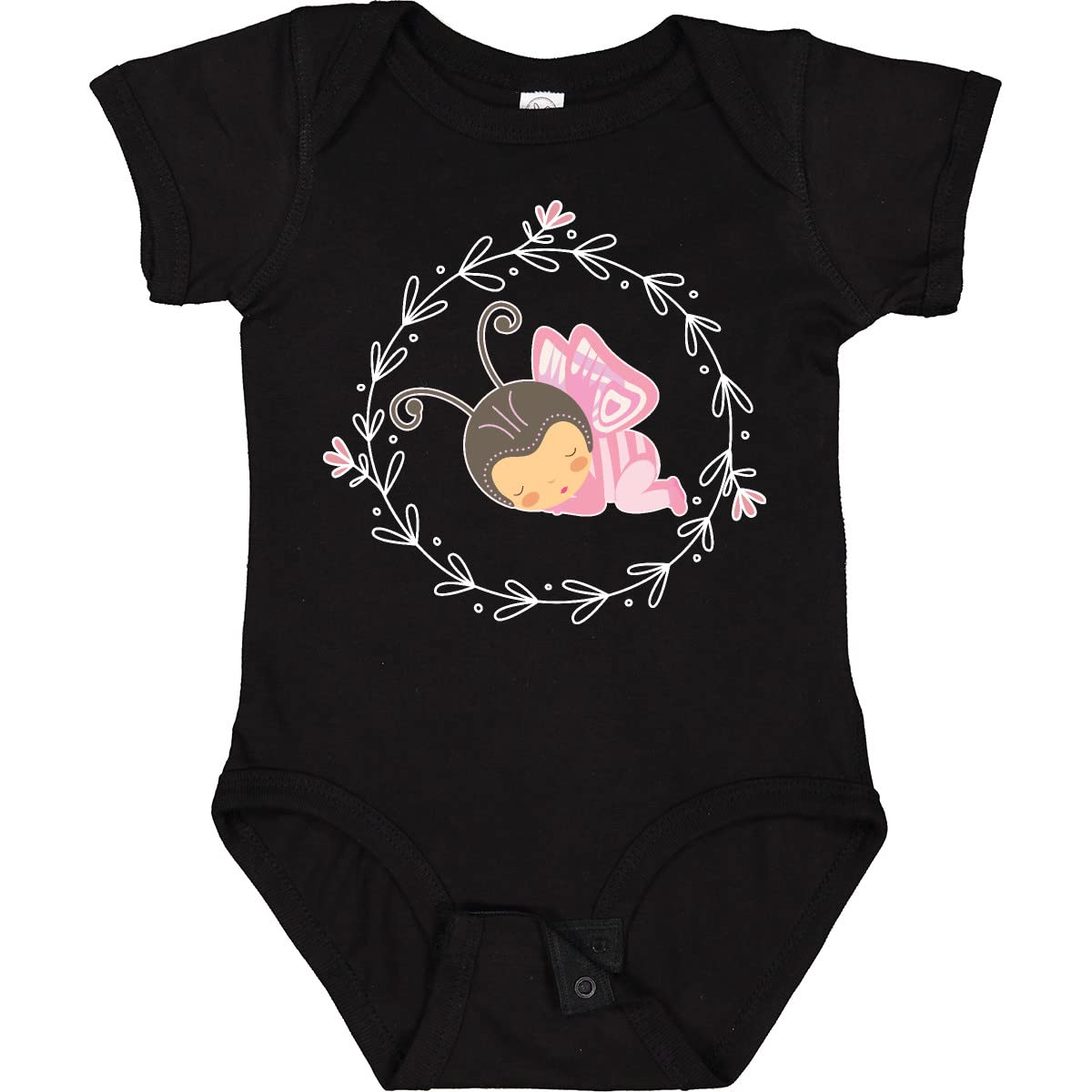 Inktastic Baby Girl Clothes Butterfly Baby Bodysuit - Cute Butterfly Print Onesie for Newborn & Infant Girls - Perfect for Playdates, Photo Shoots & Everyday Wear