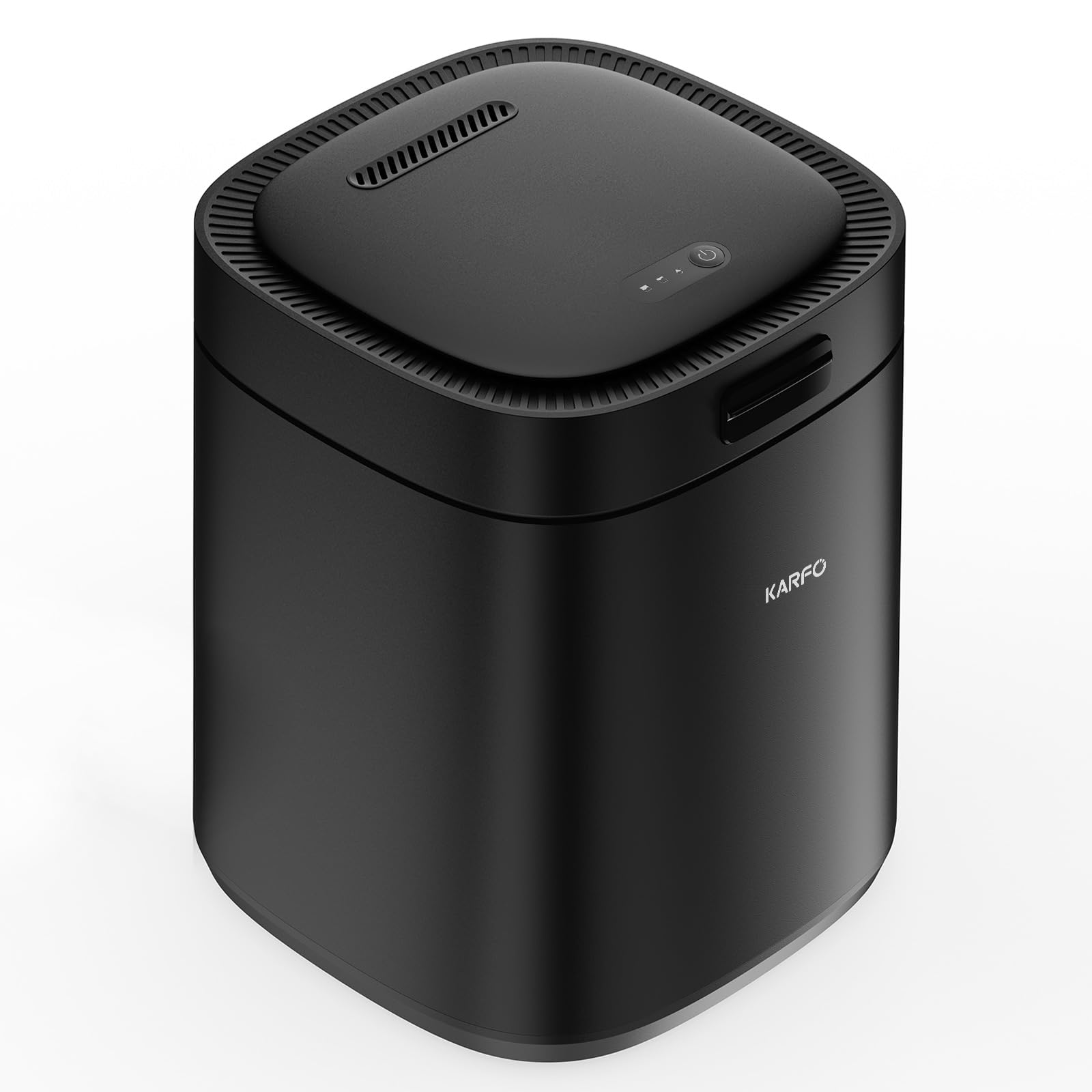 Karfo Electric Kitchen Composter - Smart Indoor/Outdoor Compost Bin with Odorless Single-Button Operation, Converts Food Waste to Organic Fertilizer for Plants | Perfect for Eco-Friendly Homes, Gardens & Sustainable Living (Black)