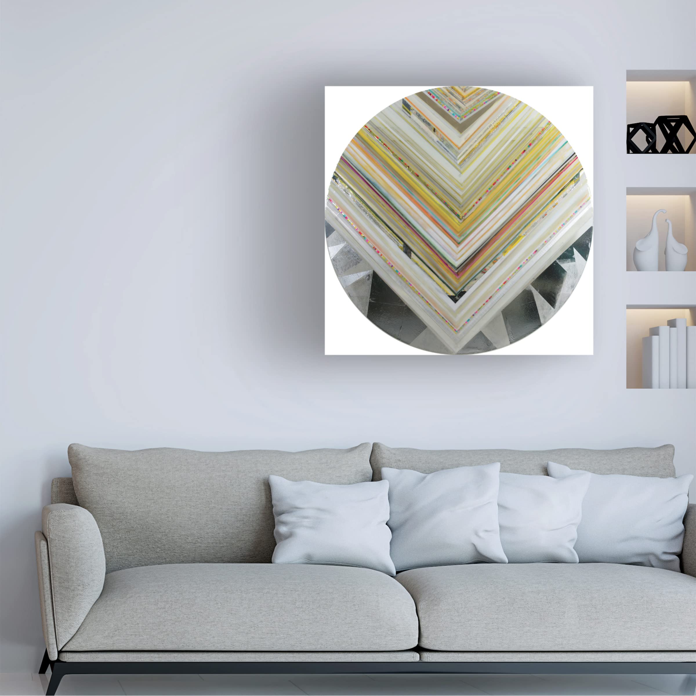 Bellissimo Art 'Rossano III' Premium Canvas Wall Art - Handmade Italian-Inspired Painting for Living Room, Bedroom & Office Decor