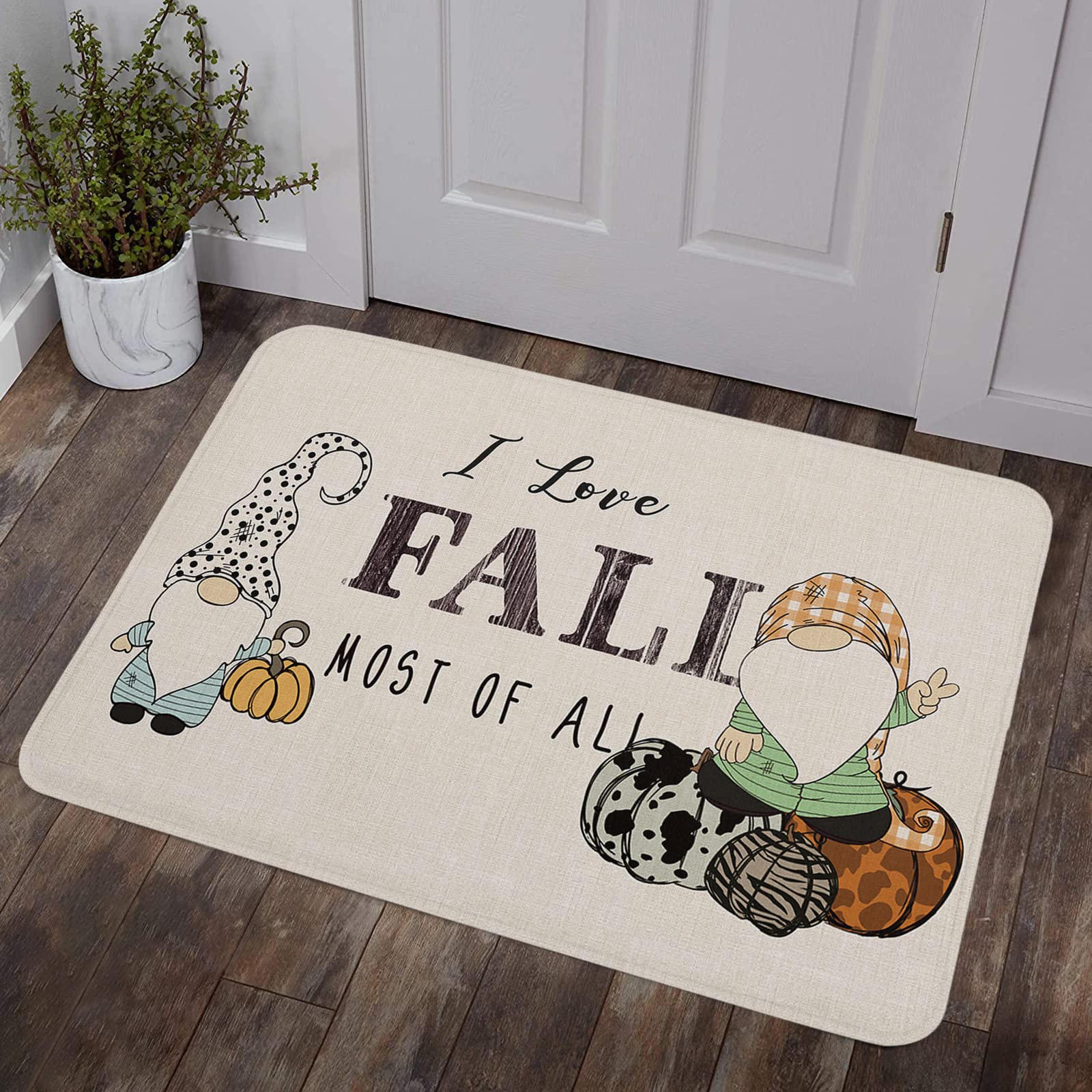 Non-Slip Fall Welcome Doormat 18