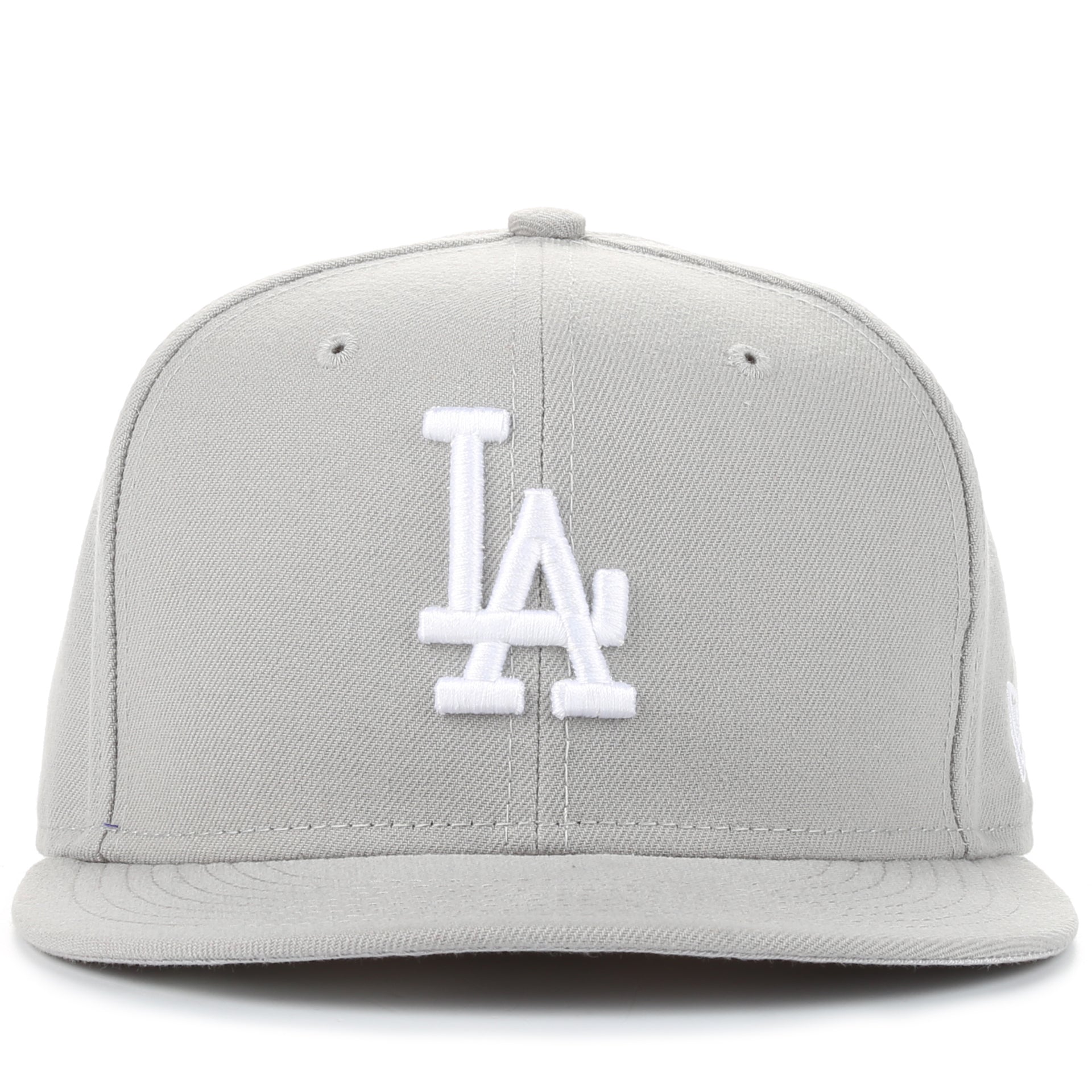 New Era 59Fifty MLB Basic Fitted Cap - Los Angeles Dodgers Grey Baseball Hat for Men & Women - Perfect for Baseball Games, Streetwear & Casual Outfits
