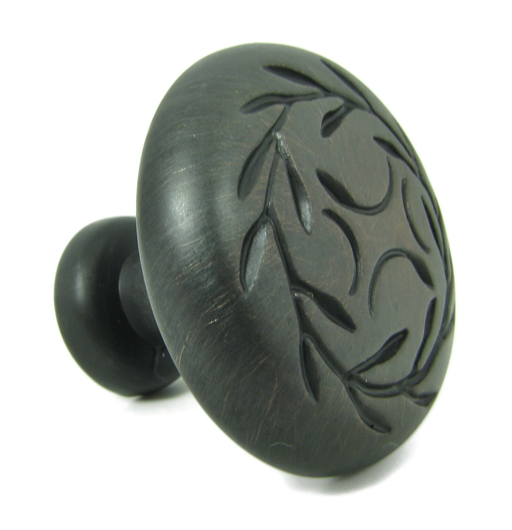 Vintage Oil Rubbed Bronze Cabinet Knobs - Classic Pull Handles for Kitchen Cabinets, Dressers & Furniture (Set of 10) - Perfect for Home Renovation & DIY Projects