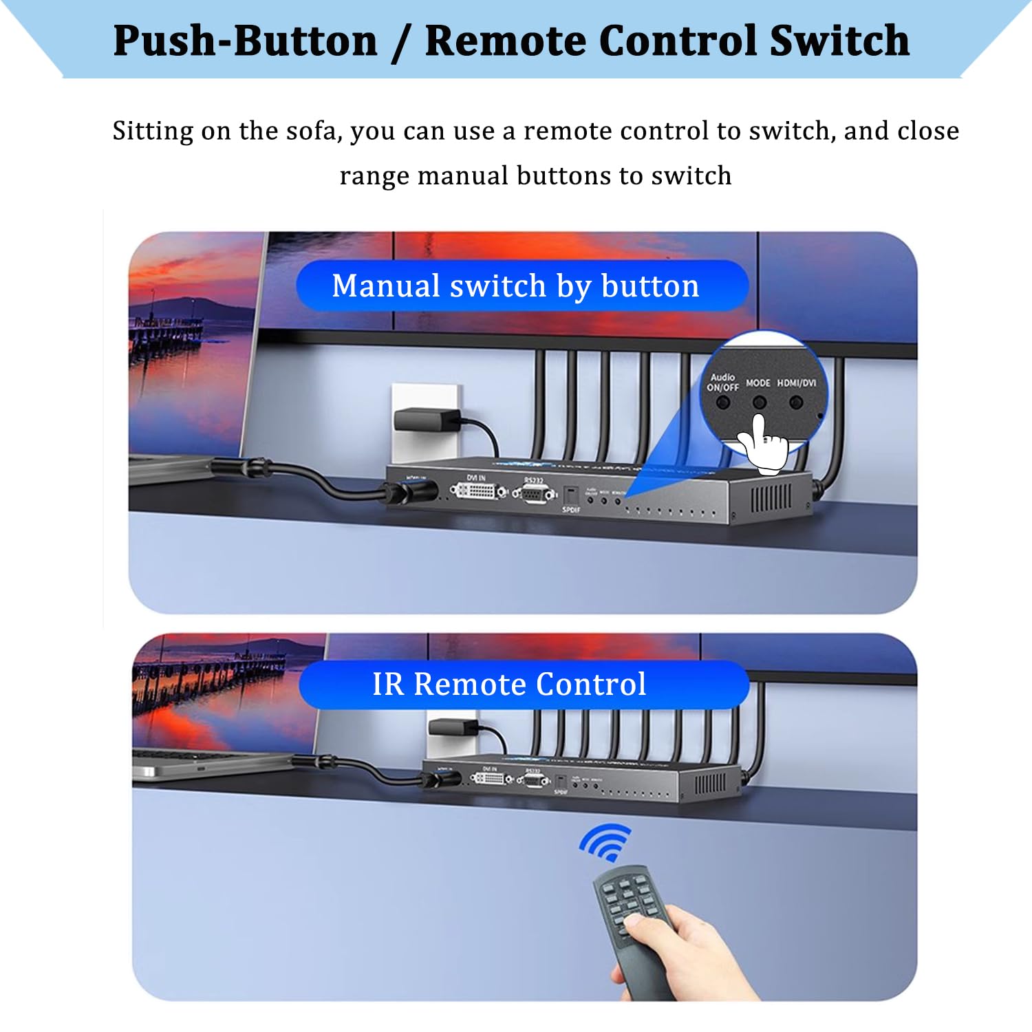 4K x 2K HDMI Video Wall Controller 3x3 | Multi-Screen Splicing Processor for TV Walls | 1-Way HDMI/DVI Input & 9 HDMI Outputs | Supports 3x2, 2x3, 2x2, 4x2, 2x4 Image Stitching | Perfect for Digital Signage, Control Rooms & Video Conferencing