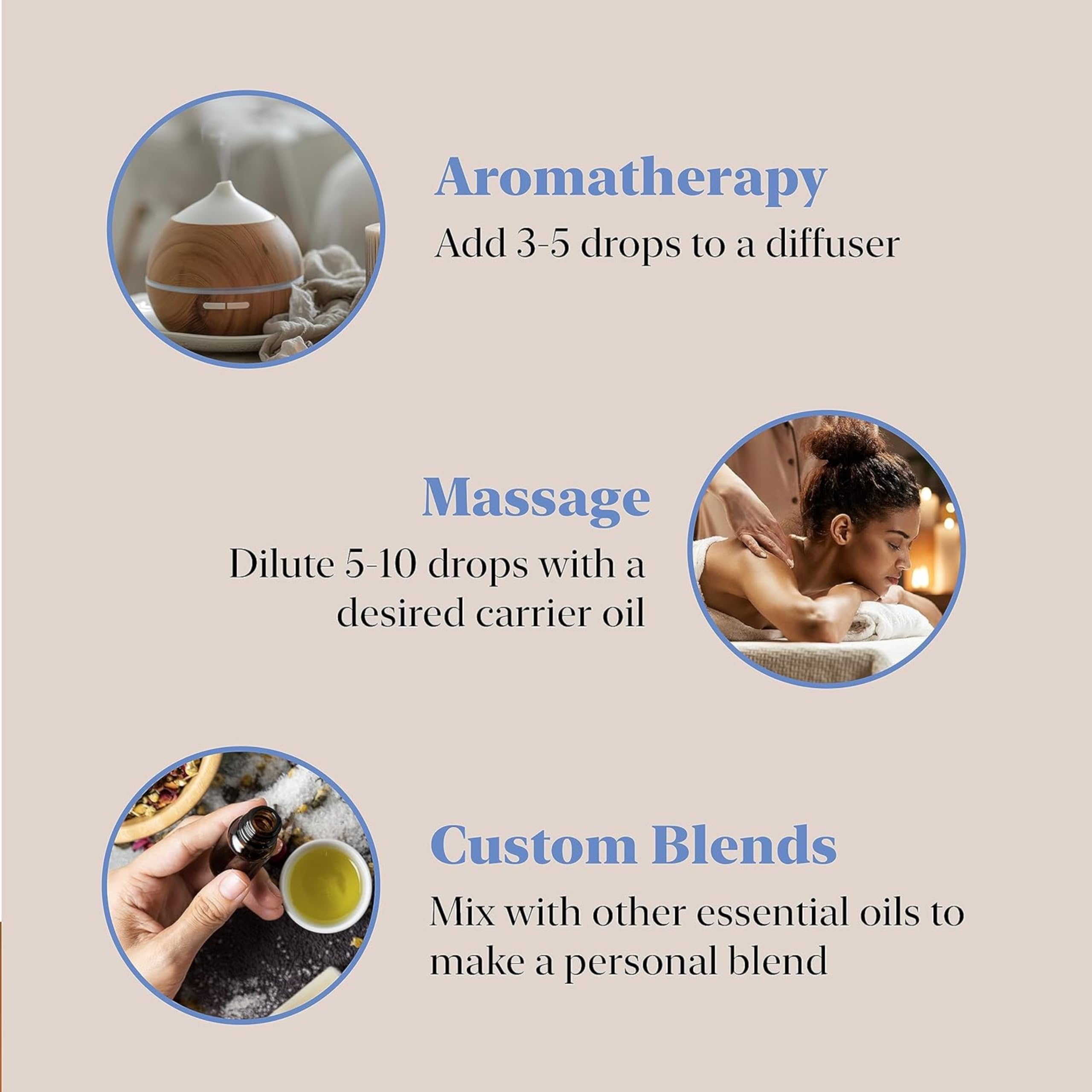 Pure Sandalwood Essential Oil with Dropper - 100% Natural Chandan Oil for Aromatherapy, Stress Relief & Relaxation - Skin Care, Bathing & Diffuser Use - Organic Fragrance Oil for Home Spa, Yoga & Meditation - 15ml Bottle