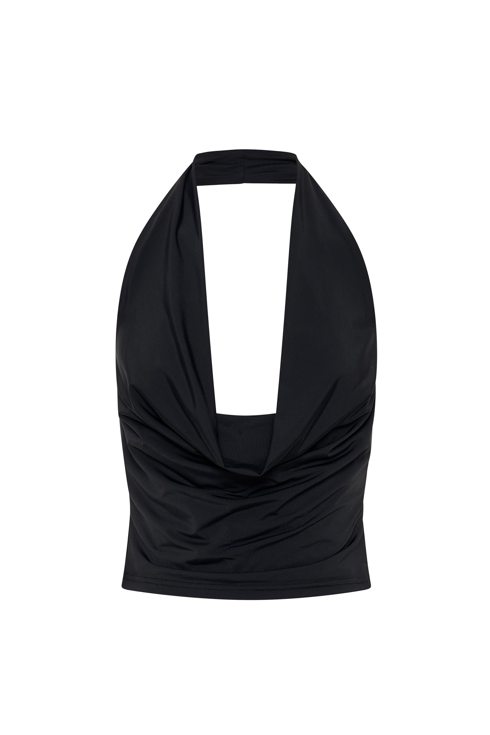 Abby Black Halter Top for Women - Sexy Sleeveless Crop Top for Summer, Beach, and Night Out