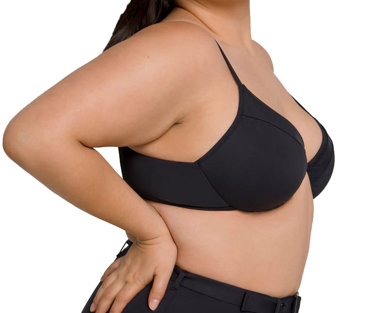 Good American Women's Good Swim Showoff Curve Bikini Top - Sexy High-Cut Bikini for Women, Push-Up Support & Adjustable Straps | Perfect for Beach, Pool & Vacation