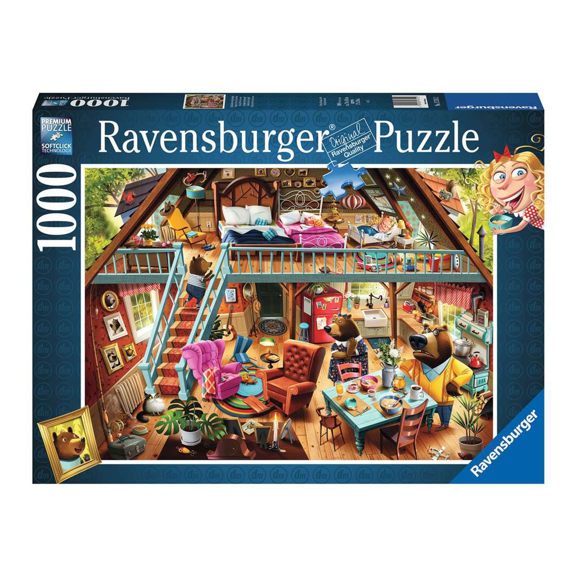 1,000 Piece Jigsaw Puzzle - Goldilocks Gets Caught Fairy Tale Puzzle for Adults & Teens | Perfect for Family Game Night, Stress Relief & Home Decor