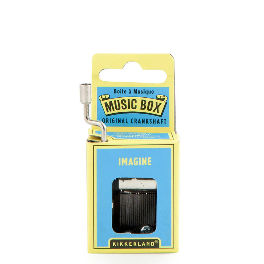 Vintage Hand Crank Music Box - Play 'Imagine' by John Lennon - Perfect for Weddings, Gifts & Home Décor